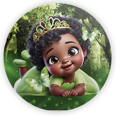 Mini Painel - Princesa Tiana - Sublimado 3D