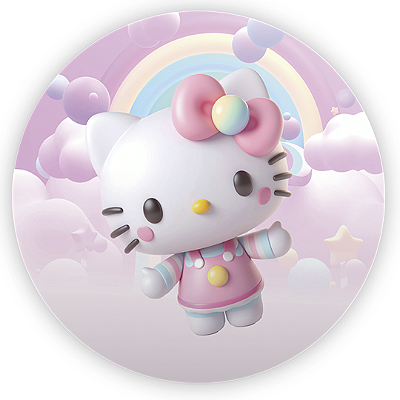 Mini Painel - Hello Kitty - Sublimado 3D