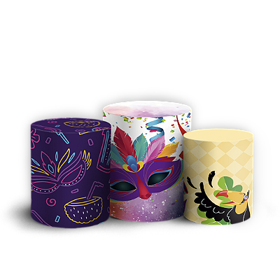 Trio Cilindro - Carnaval - Sublimado 3D