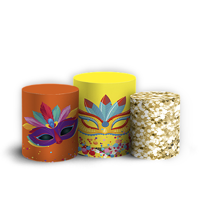 Trio Cilindro - Carnaval - Sublimado 3D