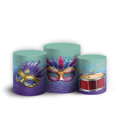 Trio Cilindro - Carnaval - Sublimado 3D