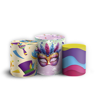 Trio Cilindro - Carnaval - Sublimado 3D