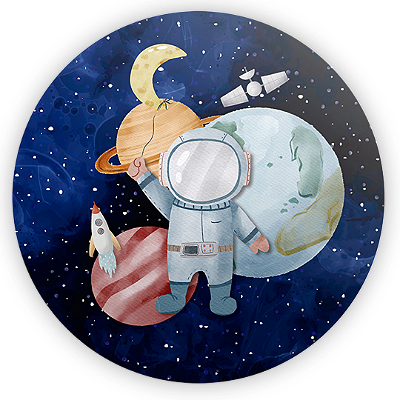 Mini Painel - Astronauta - Sublimado 3D
