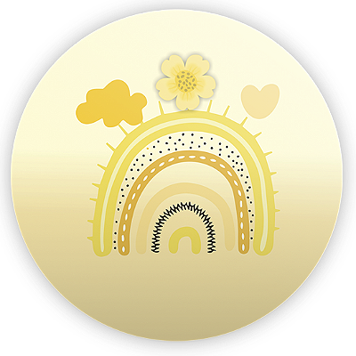 Mini Painel - Arco Iris Boho - Sublimado 3D