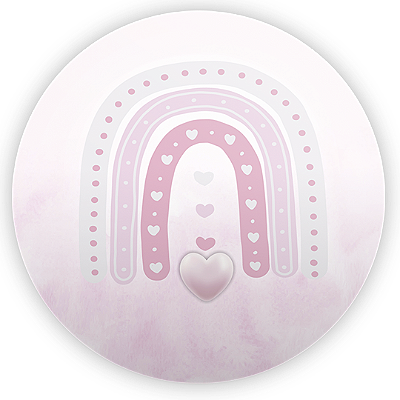 Mini Painel - Arco Iris Boho - Sublimado 3D