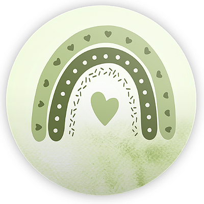 Mini Painel - Arco Iris Boho - Sublimado 3D