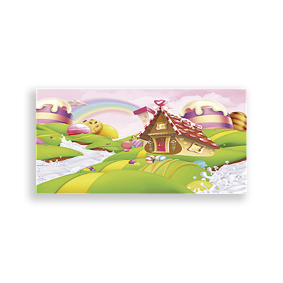 Painel Retangular - Doces Casa - Sublimado 3D
