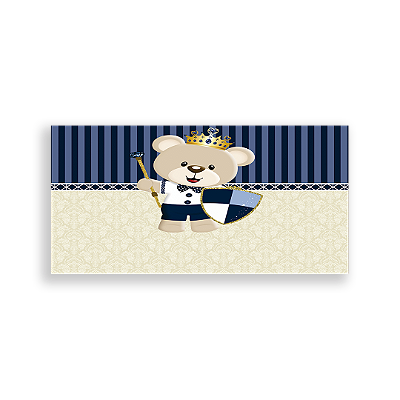 Painel Retangular - Ursinho Realeza - Sublimado 3D