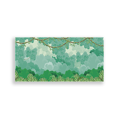 Capa Painel Retangular Sublimado - Fundo Safari Floresta