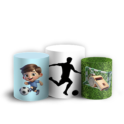 Trio Cilindro - Futebol - Sublimado 3D