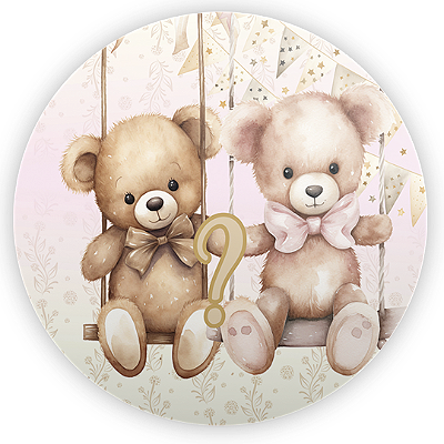 Mini Painel - Chá Revelação - Sublimado 3D