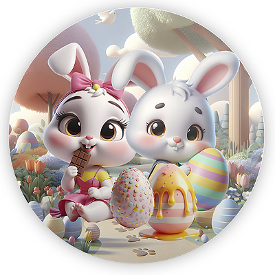 Mini Painel - Páscoa - Sublimado 3D