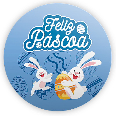Painel Redondo - Páscoa - Sublimado 3D