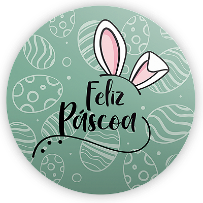 Painel Redondo - Páscoa - Sublimado 3D