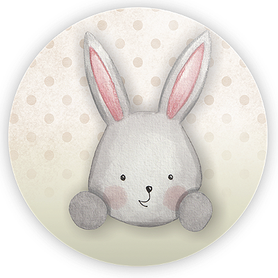 Painel Redondo - Páscoa - Sublimado 3D