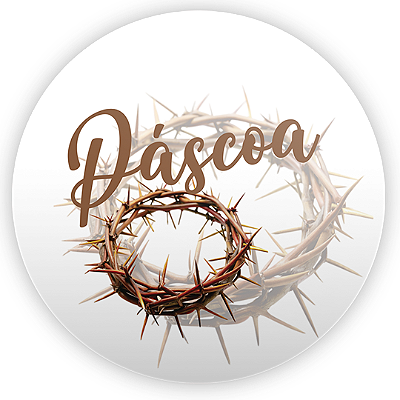 Painel Redondo - Páscoa - Sublimado 3D