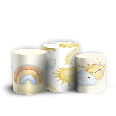 Trio Cilindro - Solzinho - Sublimado 3D