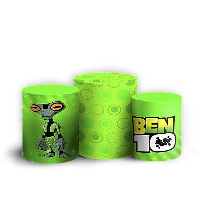 Trio Cilindro - Ben 10 - Sublimado 3D