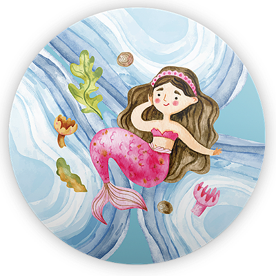 Mini Painel - Fundo Do Mar  - Sublimado 3D