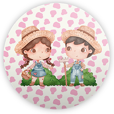 Mini Painel - Fazendinha  - Sublimado 3D