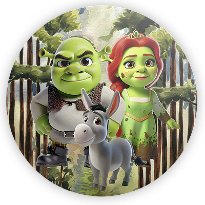 Mini Painel - Shrek - Sublimado 3D
