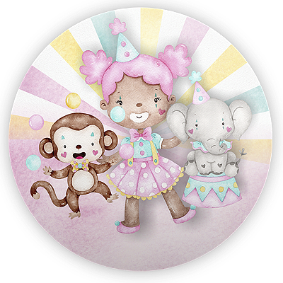 Mini Painel - Circo - Sublimado 3D