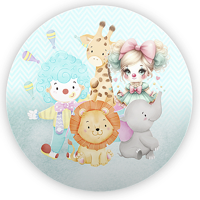 Mini Painel - Circo - Sublimado 3D
