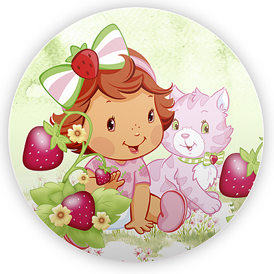 Painel Redondo - Moranguinho Baby - Sublimado 3D