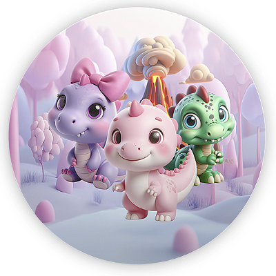 Mini Painel - Dinossauro - Sublimado 3D