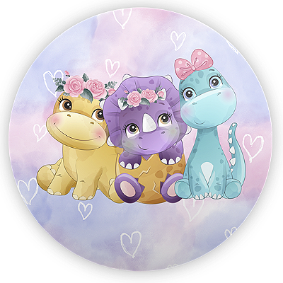 Mini Painel - Dinossauro - Sublimado 3D