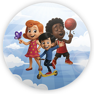 Mini Painel - 3 Palavrinhas - Sublimado 3D