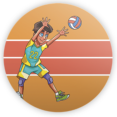 Mini Painel - Volei - Sublimado 3D