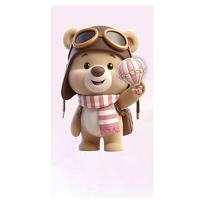 Faixa Lateral - Ursinho Baloeiro - Sublimado 3D