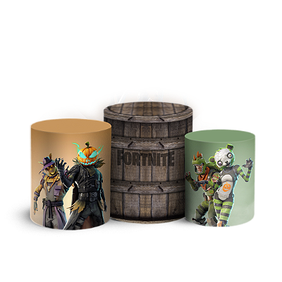 Trio Cilindro - Fortnite - Sublimado 3D