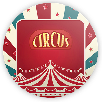 Mini Painel - Circo - Sublimado 3D