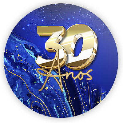 Mini Painel - 30 Anos - Sublimado 3D