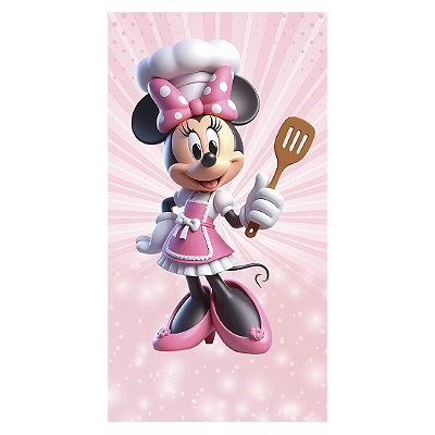 Faixa Lateral - Minnie Confeiteira - Sublimado 3D