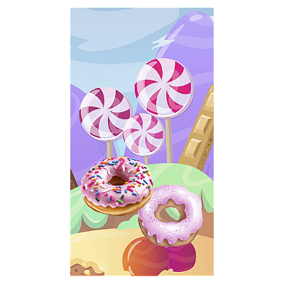 Faixa Lateral - Confeitaria - Sublimado 3D