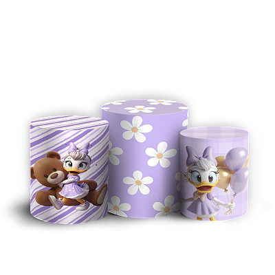 Trio Cilindro - Margarida - Sublimado 3D