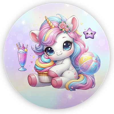 Mini Painel - Unicornio - Sublimado 3D