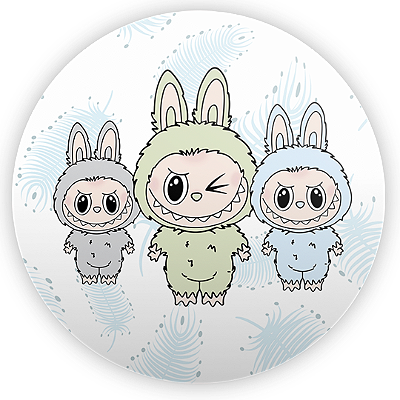 Mini Painel - Labubu - Sublimado 3D