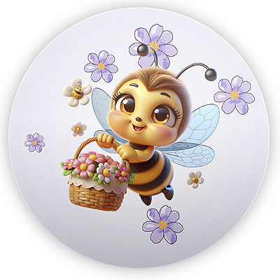 Mini Painel - Abelha - Sublimado 3D