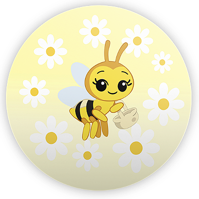 Mini Painel - Abelha - Sublimado 3D