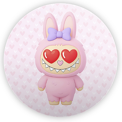 Mini Painel - Labubu - Sublimado 3D