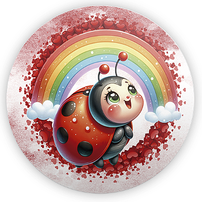 Mini Painel - Joaninha - Sublimado 3D