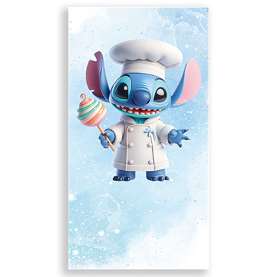 Faixa Lateral - Stitch Confeitaria - Sublimado 3D