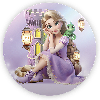 Mini Painel - Rapunzel - Sublimado 3D