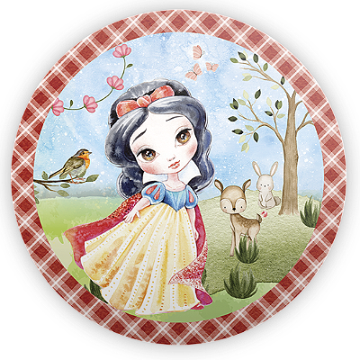 Mini Painel - Branca de Neve - Sublimado 3D