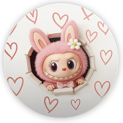 Mini Painel - Labubu - Sublimado 3D