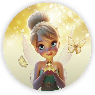Mini Painel - Sininho Tinkerbell - Sublimado 3D